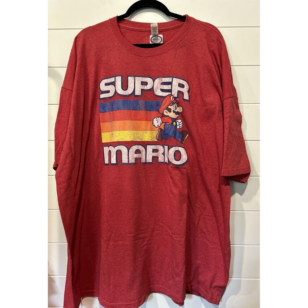 Men's Red Official Nintendo Super Mario Tshirt XXXL